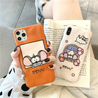 日系卡通老鼠iPhone8/7Plus手机壳苹果11promax/xs情侣xr硅胶套6s真智力