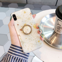 简约iPhoneXS MAX手机壳6s/7XR苹果8Plus软壳指环支架11pro女真智力