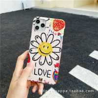 ins涂鸦花朵适用11Pro/Max苹果X/XS/XR手机壳iPhone7p个性8plus潮真智力
