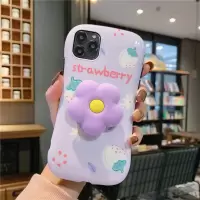 清新莓适用iphone11promax苹果xs手机壳xr小蛮腰7p花朵支架8p女真智力