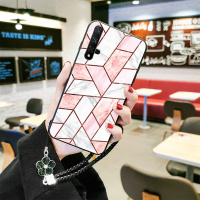 华为荣耀20手机壳防摔男女20s简约20Pro几何大理石玻璃note10软硅胶play3全包边play保护套20青真智力