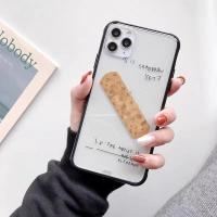创可贴手机壳软适用于苹果11promax透明iPhone8plusXR潮7欧美ins真智力