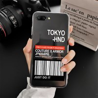 华为荣耀10手机壳简约ins风Note10个性英文标签透明保护套防摔软硅胶全包边潮流创意男女情侣网红新款真智力