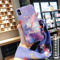 苹果x手机壳8plus蓝光11pro max闪钻iPhone6splus丝巾挂绳苹果8卡通7plus可爱时尚硅胶x真智力