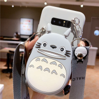 斜挎零钱包三星note10手机壳note8/9卡通s8+带挂绳斜背s9/s10少女心plus网红女一体钱包背包式p真智力