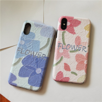 苹果11promax花朵手机壳i7/8plus春夏xr保护套iphonexs艺术家文艺真智力
