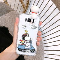 三星s8/s9/plus手机壳可爱小狗趴趴公仔c5/c7/c9pro女c9000软套真智力