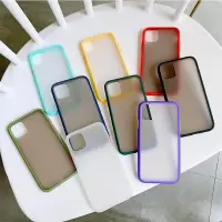 撞色边框手机壳适用于iphone11promax苹果xr磨砂ins风7透明8P保护真智力