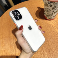 苹果11手机壳新款撞色iphone11硅胶全包摄像头苹果11pro max防摔磨砂透明苹果11网红同款简约男女真智力