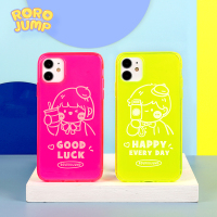 适用iphone11promax荧光情侣8plus苹果x手机壳xs/xr软7可爱真智力