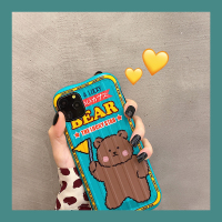 ins卡通熊苹果Xs/iPhone11Pro手机壳Max/8plus/7P/XR防摔软壳女6p真智力