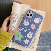 花朵兔子适用11Pro/Max苹果X/XS/XR手机壳iPhone7p女8plus硅胶ins真智力