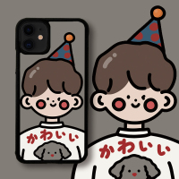 |软橘|原创小狗可爱卡通男孩适用苹果11pro手机壳iphoneXsMax/8p真智力