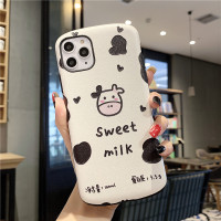 奶牛可爱女iphone11手机壳苹果7/8plus磨砂软壳iphonexr卡通苹果x椭圆iphone11proma真智力