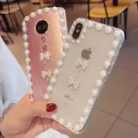 水晶钻美图T9限量版T8V7M8M6V4透明超薄软苹果XS手机壳iphone11Pro max保护套女款XR潮壳6真智力