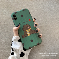 韩风ins可爱小熊iPhonexs/11Promax/xr手机壳苹果8/7plus/6情侣套真智力