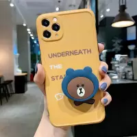 卡通iphone11手机壳苹果x支架11pro保护摄像头xsmax防摔软壳iphonexr全包镜头7plus苹果1真智力