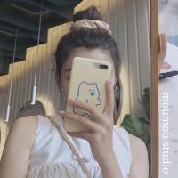 韩国ins可爱线条小熊适用苹果x手机壳iphonexr/11ProMax硅胶套8p真智力