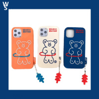 韩国呼啦圈小熊苹果11pro max手机壳7/8plus/XS/MAX/XR保护套华为P30/P30PRO软壳卡通真智力