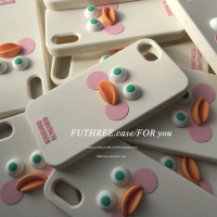 可爱腮红嘟嘟嘴硅胶适用于iPhone11proMax手机壳苹果8全包真智力