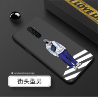 oppoRenoAce手机壳Ace潮牌Reno2z磨砂黑文字男oppo硅胶防摔全包边真智力
