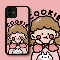 |软橘|趣味可爱女孩粉色卡通iphone11ProMax苹果XS手机壳8plus防真智力