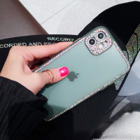 水钻苹果11手机壳全包镜头iphone11Pro保护镜头防摔xsmax带钻7/8plus女款磨砂套网红时尚个性镶钻真智力