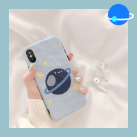 卡通褶皱星球11Pro苹果x手机壳适用iphone xs max可爱xr/7/8P软壳真智力