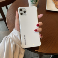简约白色无边框iPhone11promax手机壳玻璃XR硅胶7/8plus适用苹果6真智力