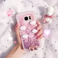 三星S6edge+手机壳S7流沙保护套S8plus/s9硅胶A710F女C5pro/C7pro真智力