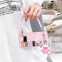 三星s7/s6edge/plus手机壳创意手提包包c5pro/c7pro女款猫咪软套真智力