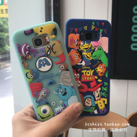 三星S7edge情侣挂绳手机壳S8/S9+硅胶壳S6edge+软壳iPhone7保护套真智力