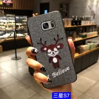 刺绣 三星S7 edge 手机套 S8 +NOTE8手机壳三星a8s手机壳 保护套硅胶套全包软边女防摔 潮 可爱卡真智力