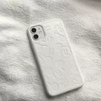 巨无霸可爱的仿皮鼠年全包软壳iphone简约风手机壳真智力