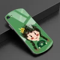 苹果X手机壳IPHONEX绿色7PLUS可爱IPONE8P补妆带镜子七XR八IPHONEXSMAX玻璃壳IPHON真智力