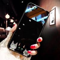 vivox23幻彩版手机壳女款卡通vivox27玻璃壳x21i彩妆化妆镜子x9s/x20/x20plus镜面viv真智力