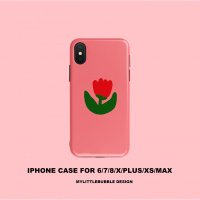 mylittlebubble郁金香泫雅风ins韩国可爱花朵手机壳亮面手机套真智力