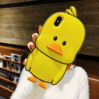 有趣网红鸭苹果xsmax手机壳7plus硅胶防摔6splus卡通可爱8plus创意iphone8全包6p个性软壳x真智力