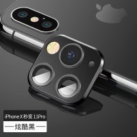 苹果x秒变11pro镜头膜iPhonex改装iPhone11镜头钢化膜xsmax变promax摄像头xr圈XS保护真智力
