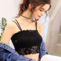 天蕾丝抹胸短款美背吊带聚拢小背心学生高中少女裹胸式内衣