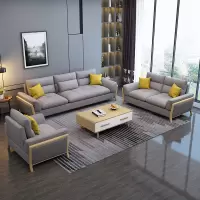 锐取 沙发 北欧极简实木布艺沙发组合现代简约家用免洗科技布艺沙发客厅高端可拆洗布艺沙发