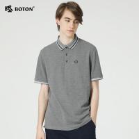 Boton/波顿夏季新款男士衬衫领半袖polo衫潮流男装衣服MT619219