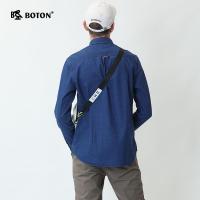 Boton/波顿男装牛仔长袖衬衫简约男士牛仔上衣百搭衬衣