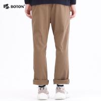 Boton/波顿秋季休闲裤男士裤子潮流百搭直筒男裤修身帅气