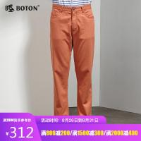 Boton/波顿秋季男士修身牛仔裤直筒休闲潮秋冬长裤子潮流