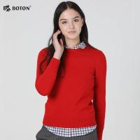 波顿/BOTON 套头女士羊毛毛衣秋冬女款毛衣针织衫