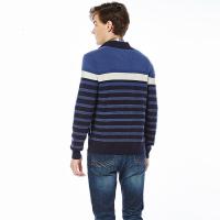 Boton/波顿新款秋冬季时尚外套毛衣修身条纹开衫针织毛衫