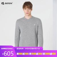 Boton/波顿 新款秋冬款男装中年套头羊毛保暖毛衣