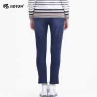 Boton/波顿牛仔裤秋冬新款女宽松时尚百搭牛仔裤