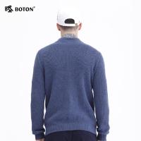 Boton/波顿秋冬季男士针织开衫毛衣外套男潮净色休闲外套